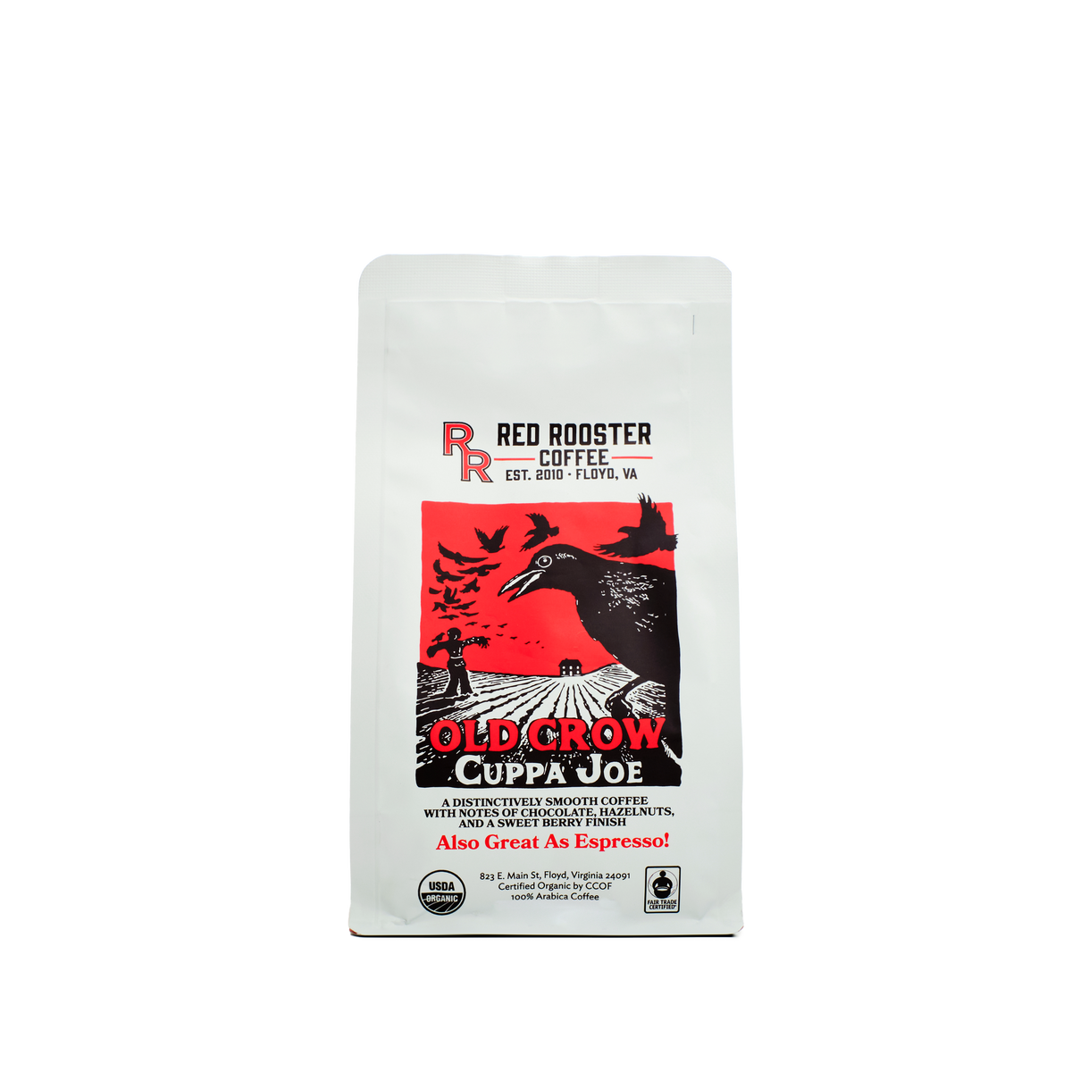 Old Crow Cuppa Joe 5 lb bag Red Rooster Trade Coffee