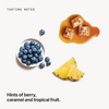 Tasting notes: berry, caramel and tropical fruit