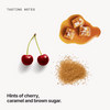 Tasting notes: cherry, caramel and brown sugar