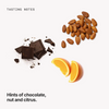 Tasting notes: chocolate, nut and citrus