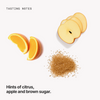 Tasting notes: citrus, apple and brown sugar