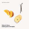 Tasting notes: citrus, baking spice and apple