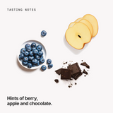Tasting notes: berry, apple and chocolate