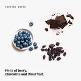 Tasting notes: berry, chocolate and dried fruit