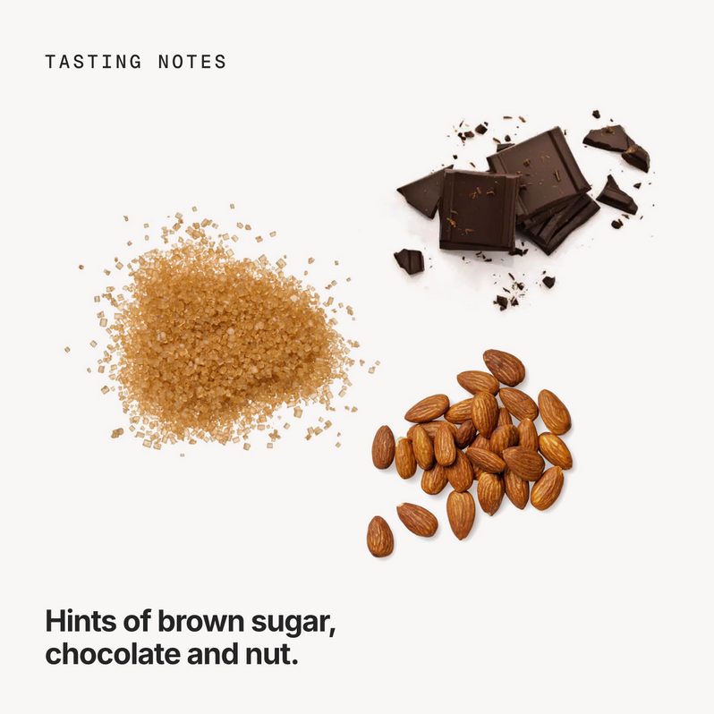Tasting notes: brown sugar, chocolate and nut