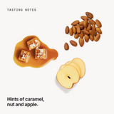 Tasting notes: caramel, nut and apple