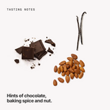 Tasting notes: chocolate, baking spice and nut