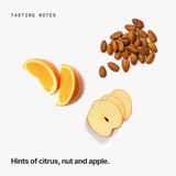 Tasting notes: citrus, nut and apple