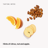  Tasting notes: citrus, nut and apple 