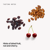  Tasting notes: dried fruit, nut and cherry 