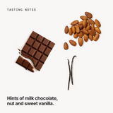 Tasting notes: milk chocolate, nut and sweet vanilla