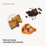 Tasting notes: roasty, chocolate and caramel