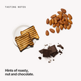 Tasting notes: roasty, nut and chocolate